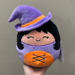 Squishmallow NWT 2021 Halloween Winnie the witch 8” plush Teddy bear